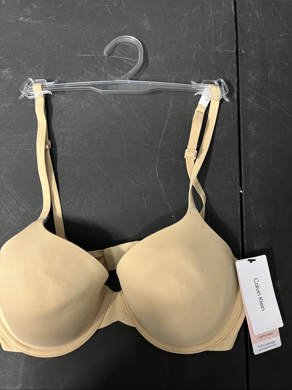 Calvin Klein Lightly Lined Bra in Nude/Beige